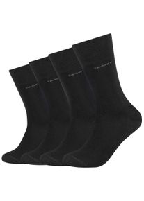 Camano Damen Socken "ca-soft", Gr. 35, schwarz, Baumwollmischung, unifarben, Socken, mit verstärktem Fersen- und Zehenbereich
