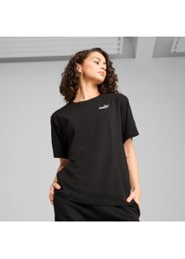 Puma Damen T-Shirt "ESS TAPE RELAXED TEE", schwarz, sportlich, Gr. XS, bedruckt, Jersey, Obermaterial: 100% Baumwolle, Shirts