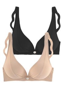 Petite Fleur Damen Bügel-BH, Gr. 90, rosa, Microtouch, Obermaterial: 87% Polyamid, 13% Elasthan, elegant, BHs, für ein tiefes Dekolleté