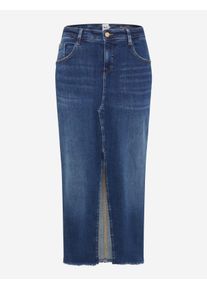 Brax Damen Rock Style KACIE USED REGULAR BLUE, denim blau, Gr. 44K
