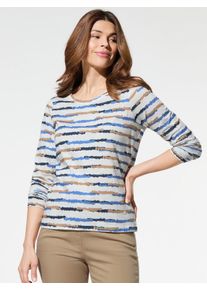 Walbusch Baumwollshirt Abstract Stripe