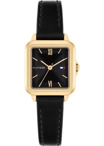 Tommy Hilfiger Damen Quarzuhr "MIA"schwarz, goldfarben, Armbanduhren, Armbanduhr, Damenuhr, Metallarmband, analog