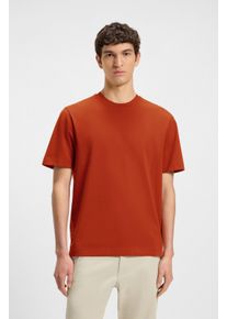 BOSS Orange Herren T-Shirt "TChup"open orange842, casual, Gr. M, unifarben, Single Jersey, Obermaterial: 95% Baumwolle, 5% Elasthan, Shirts, mit