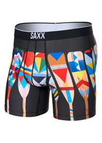 SAXX Volt Boxer Brief Kunstfaserunterwäsche Herren (Gr L |grau)
