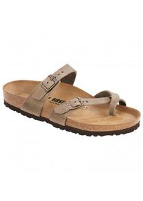 Birkenstock Mayari FL Sandalen Damen (Gr 40 - Regular |beige/braun)
