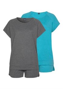 Arizona Shorty blau Gr. 32/34 für Damen. Mit Rundhals. Bequem. Nachhaltig.