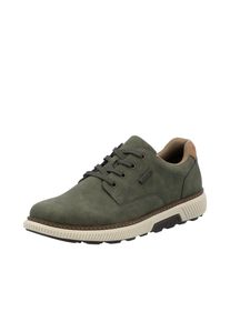 Rieker Herren Sneaker, Gr. 42moosgrün, braun, Lederimitat, unifarben, sportlich, Schuhe, Halbschuh, Schnürschuh, Casual Sneaker mit weichem