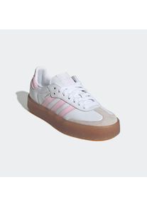 Sneaker "SAMBAE FÜR KINDER", adidas originals, Gr. 36cloud weiß, clear pink, gold metallic, Baumwolle, Synthetik, sportlich, Schuhe