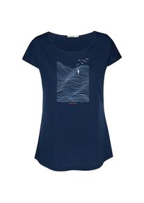 Greenbomb Nature High Sea Cool T-Shirt T-Shirt Damen (Gr M |blau)