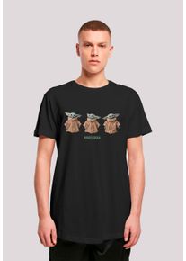 F4NT4STIC Herren T-Shirt "Star Wars The Mandalorian Baby Yoda", schwarz, casual, Gr. XXL, Obermaterial: 100% Baumwolle, Shirts, Print
