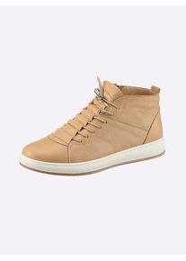 Andrea Conti Damen Schnürstiefelette, Gr. 40, braun, Leder, Glattleder, Glattleder, modisch, Schuhe