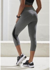 Vivance ACTIVE Caprileggings grau Gr. XS (32/34) für Damen. Mit Druck. Figurbetont. Nachhaltig.