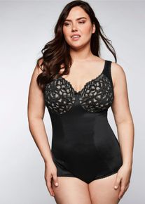 sheego Große Größen Body ohne Bügel mit leichtem Shape-Effekt, schwarz, Größe 110F - Damen