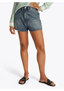 Tommy Hilfiger Damen Shorts "DNM MINI FLARE SHORT HW SELI"seli, casual, Gr. 33, unifarben, Denim/Jeans, Obermaterial: 100% Baumwolle, Hosen, mit