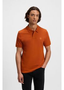 BOSS Orange Herren Poloshirt "Passenger"open orange842, casual, Gr. XXXL, Jersey, Obermaterial: 95% Baumwolle, 5% Elasthan, Shirts, mit Polokragen