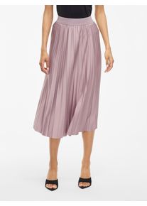 Vila Damen Plisseerock "VINITBAN SKIRT - NOOS"toadstool, modisch, Gr. M, unifarben, Web, Obermaterial: 96% Polyester, 4% Elasthan, Röcke
