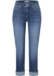 MAC Damen Straight-Jeans "SUE relax"indigo blau washed, casual, Gr. 38, Web, Obermaterial: 95% Baumwolle, 4% Polyester, 1% Elasthan, Jeans, im