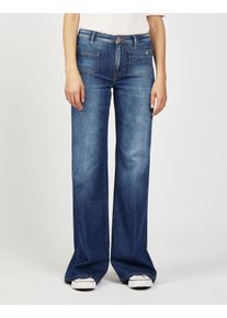Gang Damen Bootcut-Jeans "94 JESSI FLARED"azur blau wash, casual, Gr. 34, Denim/Jeans, Obermaterial: 98% Baumwolle, 2% Elasthan, Jeans, im angesagten