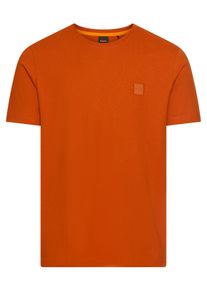 BOSS Orange Herren T-Shirt "Tales"open orange842, casual, Gr. XXXL, Web, Obermaterial: 100% Baumwolle, Shirts, mit BOSS Stickerei auf der Brust