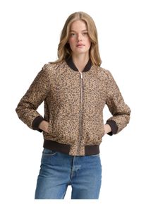 Damen Bomberjacketonal leo print, casual, Gr. XL, Tom Tailor Denim, animal-print, Obermaterial: 100% Polyester. Futter: 100% Polyester, Jacken, mit