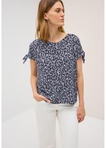 Cecil Damen Shirtbluseurban dunkelblau, casual, Gr. L, bedruckt, Web, Obermaterial: 100% Viskose, Blusen, mit grafischem Muster