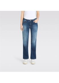 MAC Damen Bootcut-Jeans "LAURA"indigo destroyed, casual, Gr. 46, unifarben, Destroyed-Effekte, Denim/Jeans, Obermaterial: 89% Baumwolle, 8%