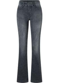 MAC Damen Bootcut-Jeans "BOOT"sporty schwarzgrau, casual, Gr. 48, unifarben, Denim/Jeans, Obermaterial: 89% Baumwolle, 8% Polyester, 3% Elasthan,