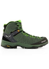 Wanderschuhe Salewa Alp Trainer 2 Mid GTX Herren (Gr 8 |oliv |wasserdicht)