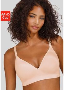 Lascana Push-up-BH 'COMFY BRA' beige Gr. 80C. Mit Integriertem Kissen und ohne Bügel. Nachhaltig.