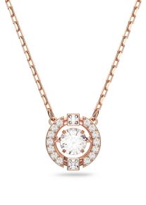 Swarovski Damen Kette mit Anhänger "Una Sparkling Dc", Metall, L: 42cm, rosa, Metall, Halsketten, mit Swarovski Kristall