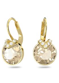 Swarovski Damen Paar Ohrhänger "Bella V Drop-Ohrhänger", Metall, gelb, Metall, Ohrringe, mit Swarovski Kristall