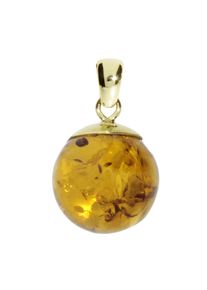 OSTSEE-SCHMUCK Damen Ketten-Anhänger "OSTSEE-SCHMUCK Anhänger Fanja Anhänger Fanja", 27 x 16mm, Gelbgold 333, 3.4 g, gelb, Gelbgold 333,
