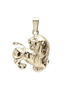 OSTSEE-SCHMUCK Damen Ketten-Anhänger "OSTSEE-SCHMUCK Anhänger Tierkreiszeichen Löwe", 25 x 17mm, Gelbgold 333, 2.5 g, gelb, Gelbgold 333,