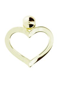 OSTSEE-SCHMUCK Damen Ketten-Anhänger "OSTSEE-SCHMUCK Anhänger Herz Anhänger Herz", 34 x 36mm, Gelbgold 333, 5.6 g, gelb, Gelbgold 333, Schmuckanhänger