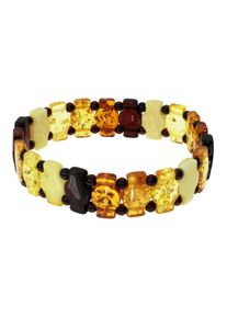 OSTSEE-SCHMUCK Damen Armband "OSTSEE-SCHMUCK Armband Vala Armband Vala", 19cm, Bernstein, braun, Bernstein, Armbänder