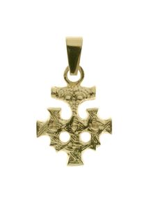 OSTSEE-SCHMUCK Damen Ketten-Anhänger "OSTSEE-SCHMUCK Anhänger Hiddensee 15 x 13 mm", 23 x 13mm, Silber 925 (Sterlingsilber), 1.5 g, gelb, Silber 925