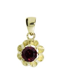 OSTSEE-SCHMUCK Damen Ketten-Anhänger "OSTSEE-SCHMUCK Anhänger Pia 6 mm Anhänger Pia 6 mm", 19 x 10mm, Gelbgold 333, 1.0 g, gelb, Gelbgold 333,