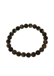 OSTSEE-SCHMUCK Damen Armband "OSTSEE-SCHMUCK Armband Kugel 8 mm Armband Kugel 8 mm", 19cm, Bernstein, schwarz, Bernstein, Armbänder