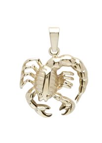 OSTSEE-SCHMUCK Damen Ketten-Anhänger "OSTSEE-SCHMUCK Anhänger Tierkreiszeichen Skorpion", 25 x 19mm, Gelbgold 585, 2.9 g, gelb, Gelbgold 585,