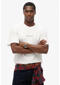 Superdry Herren Rundhalsshirt "CORE LOGO CITY T SHIRT", weiß, modisch, Gr. XL, bedruckt, Single Jersey, Obermaterial: 100% Baumwolle, Shirts