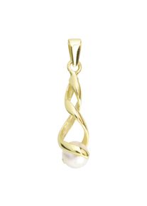 OSTSEE-SCHMUCK Damen Ketten-Anhänger "OSTSEE-SCHMUCK Anhänger Lusia Anhänger Lusia", 30 x 7mm, Gelbgold 333, 1.5 g, gelb, Gelbgold 333,