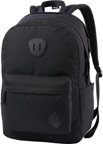 Nitro Freizeitrucksack "Urban plus", schwarz, Polyester, Polyethylen, Nylon, Rucksäcke, Daypack, Streetpack im Retro-Look, Alltagsrucksack,