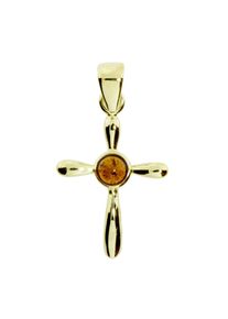 OSTSEE-SCHMUCK Damen Ketten-Anhänger "OSTSEE-SCHMUCK Anhänger Kreuz 22 x 16 Anhänger Kreuz 22 x 16", 30 x 10mm, Gelbgold 333, 1.0 g, gelb, Gelbgold