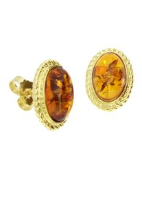 OSTSEE-SCHMUCK Damen Paar Ohrstecker "OSTSEE-SCHMUCK Ohrstecker Julie Ohrstecker Julie", 15 x 10mm, Gelbgold 585, gelb, Gelbgold 585, Ohrringe