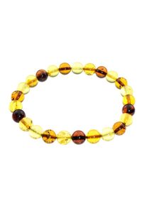 OSTSEE-SCHMUCK Damen Armband "OSTSEE-SCHMUCK Armband Kugel 8 mm Armband Kugel 8 mm", 19cm, Bernstein, braun, Bernstein, Armbänder