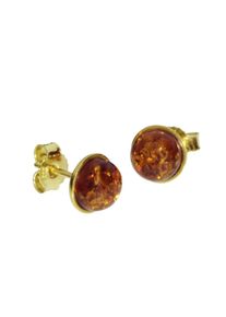 OSTSEE-SCHMUCK Damen Paar Ohrstecker "OSTSEE-SCHMUCK Ohrstecker Classic 7 mm Ohrstecker Classic 7 mm", 8mm rund, Gelbgold 333, gelb, Gelbgold 333,