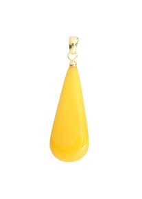 OSTSEE-SCHMUCK Damen Ketten-Anhänger "OSTSEE-SCHMUCK Anhänger", 48 x 24mm, Bernstein, 4.5 g, gelb, Bernstein, Schmuckanhänger