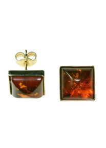 OSTSEE-SCHMUCK Damen Paar Ohrstecker "OSTSEE-SCHMUCK Ohrstecker Classic Ohrstecker Classic", 8 x 8mm, Gelbgold 333, gelb, Gelbgold 333, Ohrringe