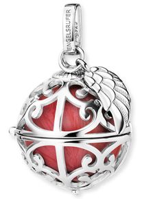 Engelsrufer Damen Ketten-Anhänger "Schmuck Geschenk, Engelsrufer Relaunch mit Flügelanhänger, ER-23", S, Silber 925 (Sterlingsilber)-Messing, 7,52 g,