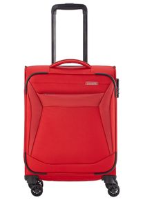 Travelite Weichgepäck-Trolley "CHIOS, verschiedene Größen und Farben", rot, Polyester, unifarben, Basic, Koffer, Weichgepäck Reisegepäck Koffer TSA